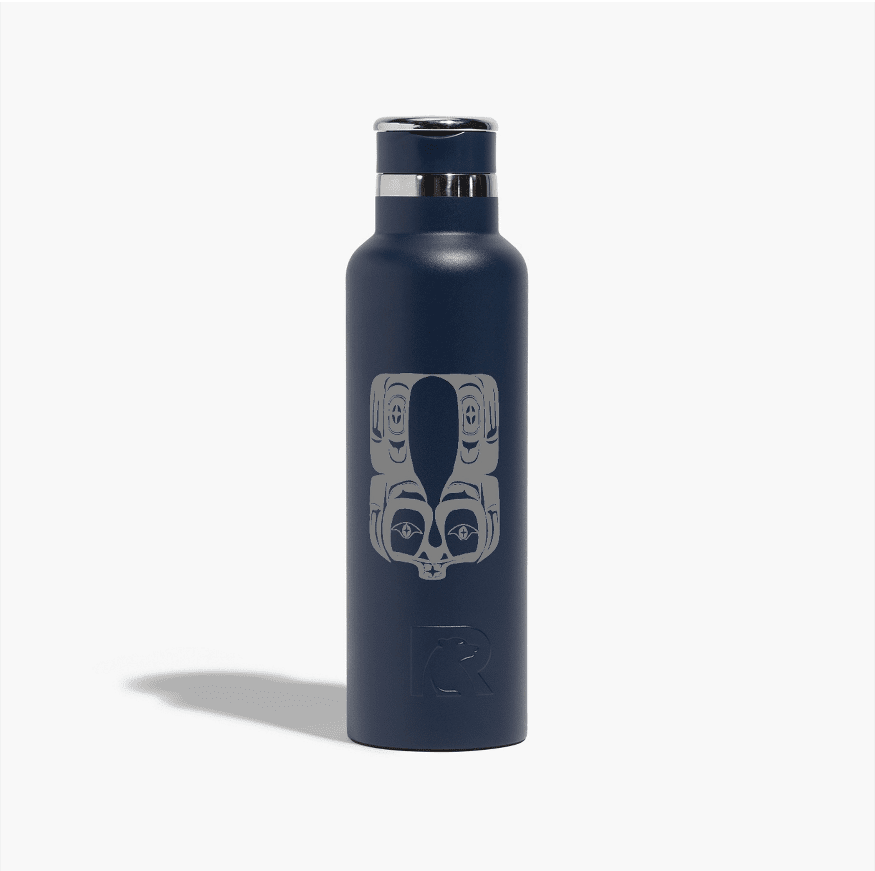 ceramic-waterbottle-frog2-navy-blue